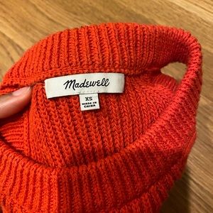 Madewell red sleeveless